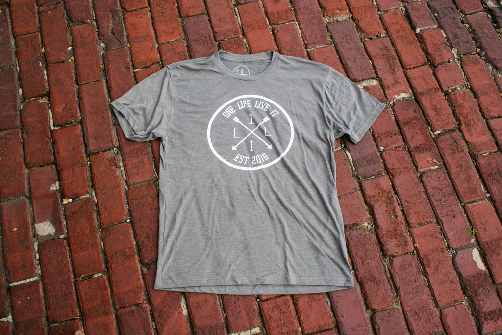 Venetian Grey Arrow Logo Short Sleeve Tee