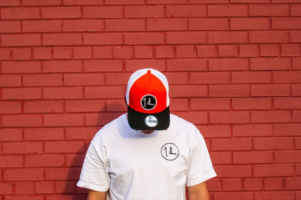 Orange/White Original Logo Vintage Hat